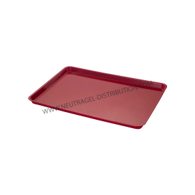 Plateau de service rouge