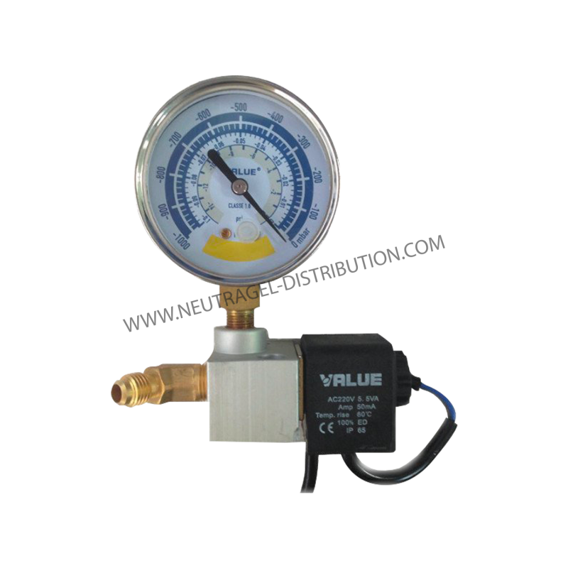 Manomètre + électrovanne