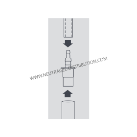 Pièce de connexion vers tuyau d'évacuation de 21 mm