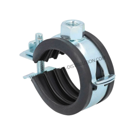 COLLIER DE MONTAGE EN MÉTAL STANDARD AVEC CONTOUR EN CAOUTCHOUC 1"1/2