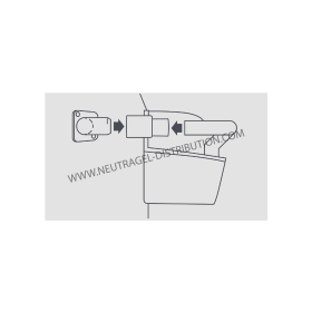 Connexion caoutchouc entre évacuatio des condensats et une pompe de réservoir 26-21mm