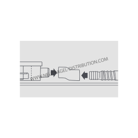 Connexion caoutchouc mini-pompe universelle avec offset
