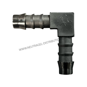 Connexion "L" pour tuyau 10mm (3/8'')