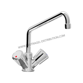 Robinet mélangeur mono-trou avec boutons