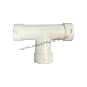 CONNEXIONS "T" POUR TUBE DE CONDENSATION RIGIDE DE 20 MM