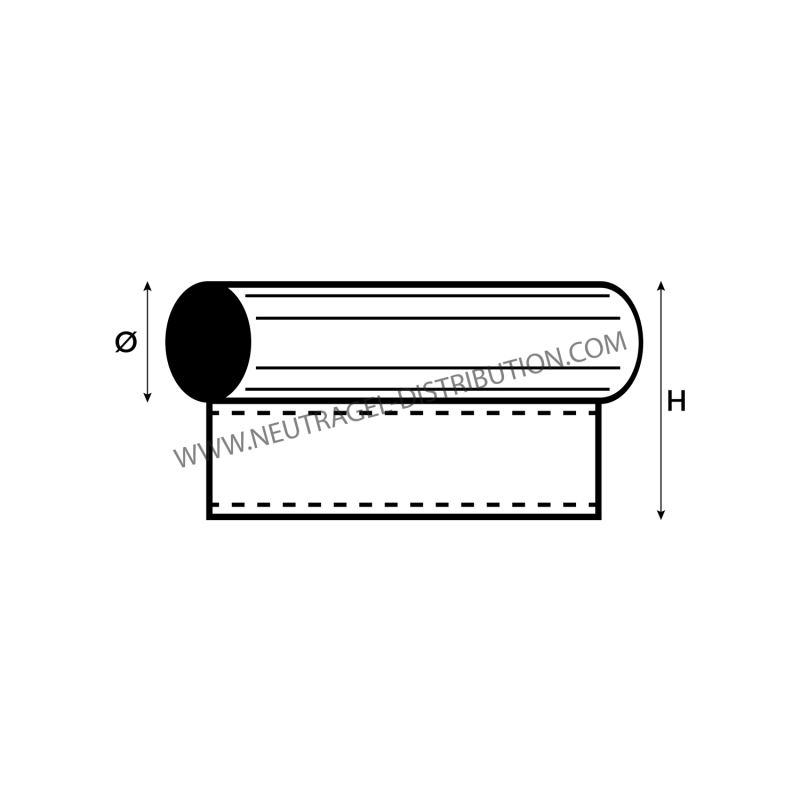 JC010 Bourrelet blanc