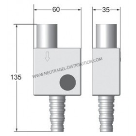 SIPHON POUR ÉVACUATION DES EAUX DE DÉGIVRAGE