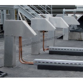 PASSAGE DE TOITURE EN ALUMINIUM 125 X 125 MM