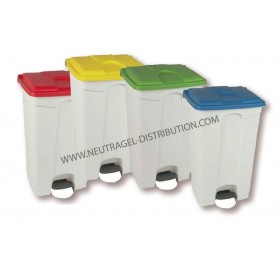 Poubelle polypropylène à pédale 90 L