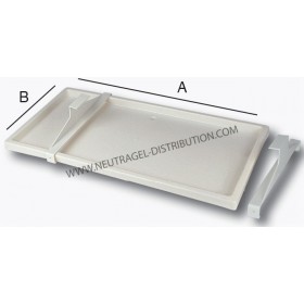PLATEAU POUR EAUX DE CONDENSATION EN MATIÈRE SYNTHÉTIQUE 940 X 420 MM