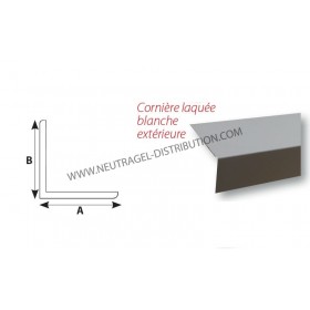 Cornière laquée blanche extérieure
