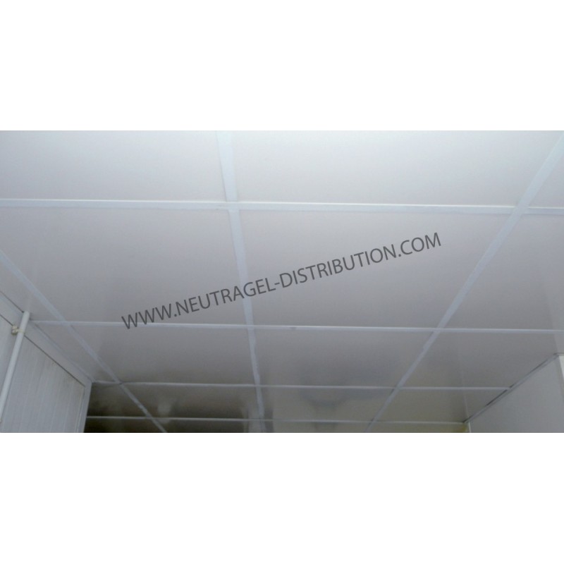 Dalle de faux plafond blanc mat