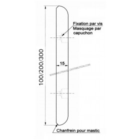 Angle extérieur lisse de protection polyethylène