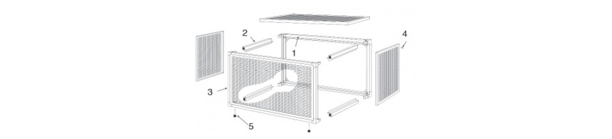 Cages de protection | caches climatiseurs