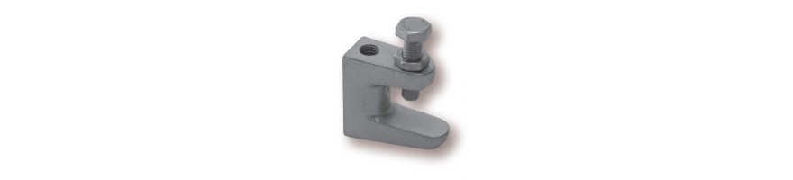Plaques de fixation & pinces pour poutrelles modèles C