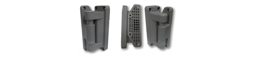 Charnières composite à rampe plastique