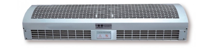 Rideaux d'air avec et sans échangeur électrique