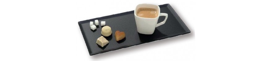 Plaques de présentation alimentaires