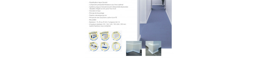 Plinthe polyéthylène avec ou sans talon